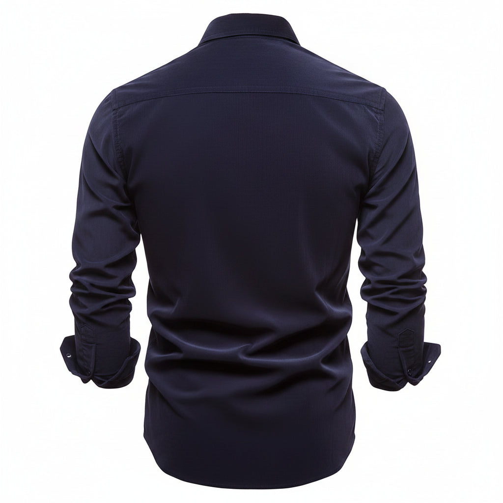 Mens Dress Shirt Button Up Casual Buttoned