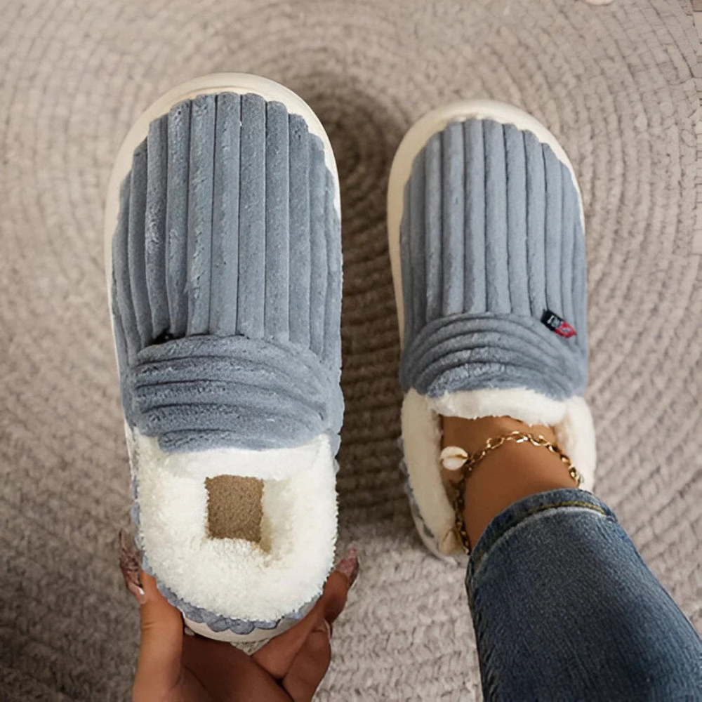Men's Outdoor Plush Slippers Slip On Casual