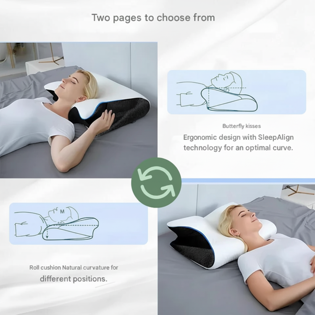 Pillow Side Sleepers Memory Foam Ergonomic