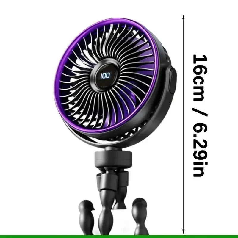 Portable Battery Operated Clip On Fan