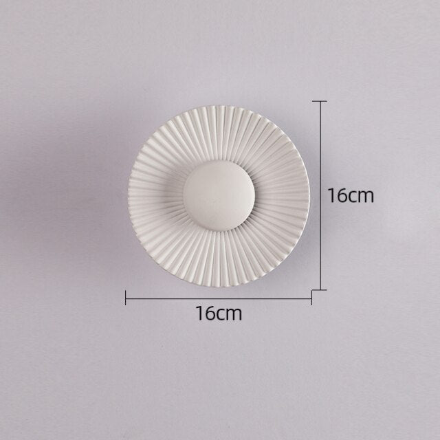 Hasna Sunray Wall Lamp Modern Metallic Sun