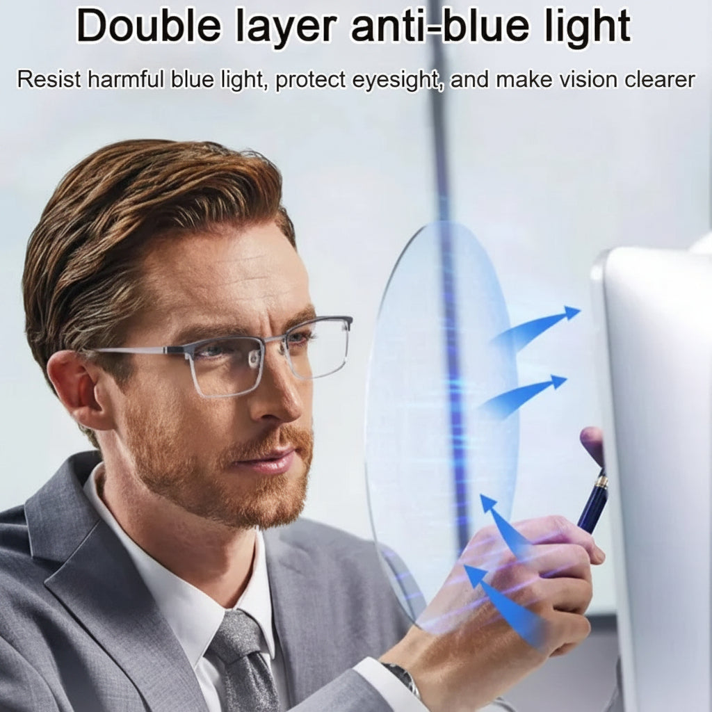 Reading Glasses Computer Titanium Frame