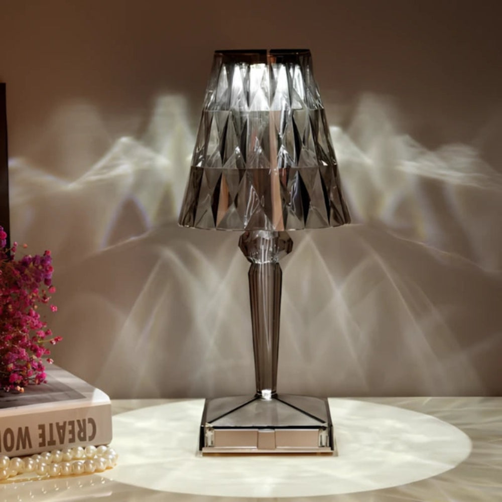 Table Lamp Crystal Rechargeable Touch