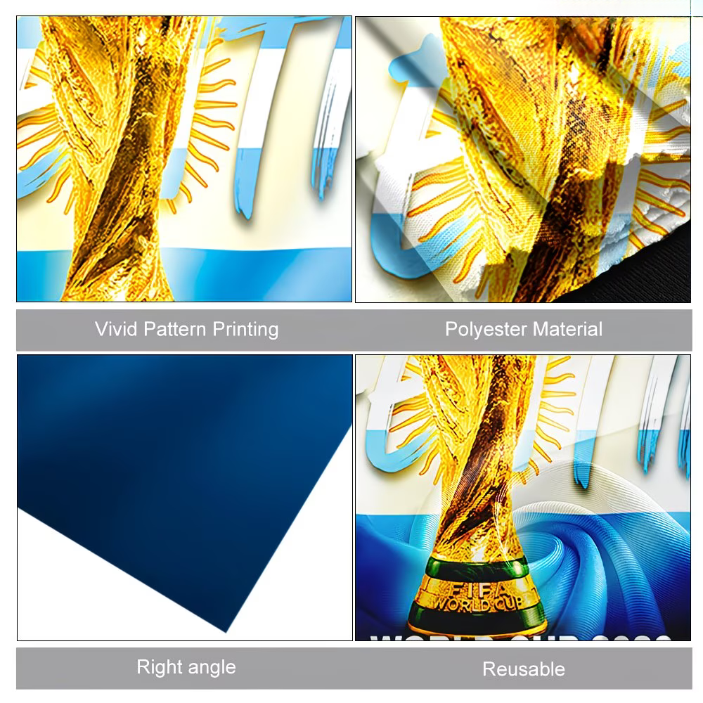 World Cup Argentina Flag Banner Fan Cape