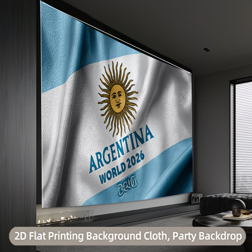 World Cup Argentina Flag Party Backdrop Wall
