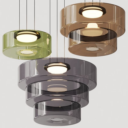 Glass Pendant Lamp Bauhaus Style Hanging