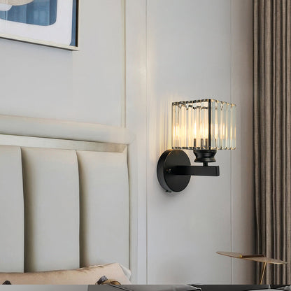 Crystal Wall Light Modern Glass & Iron