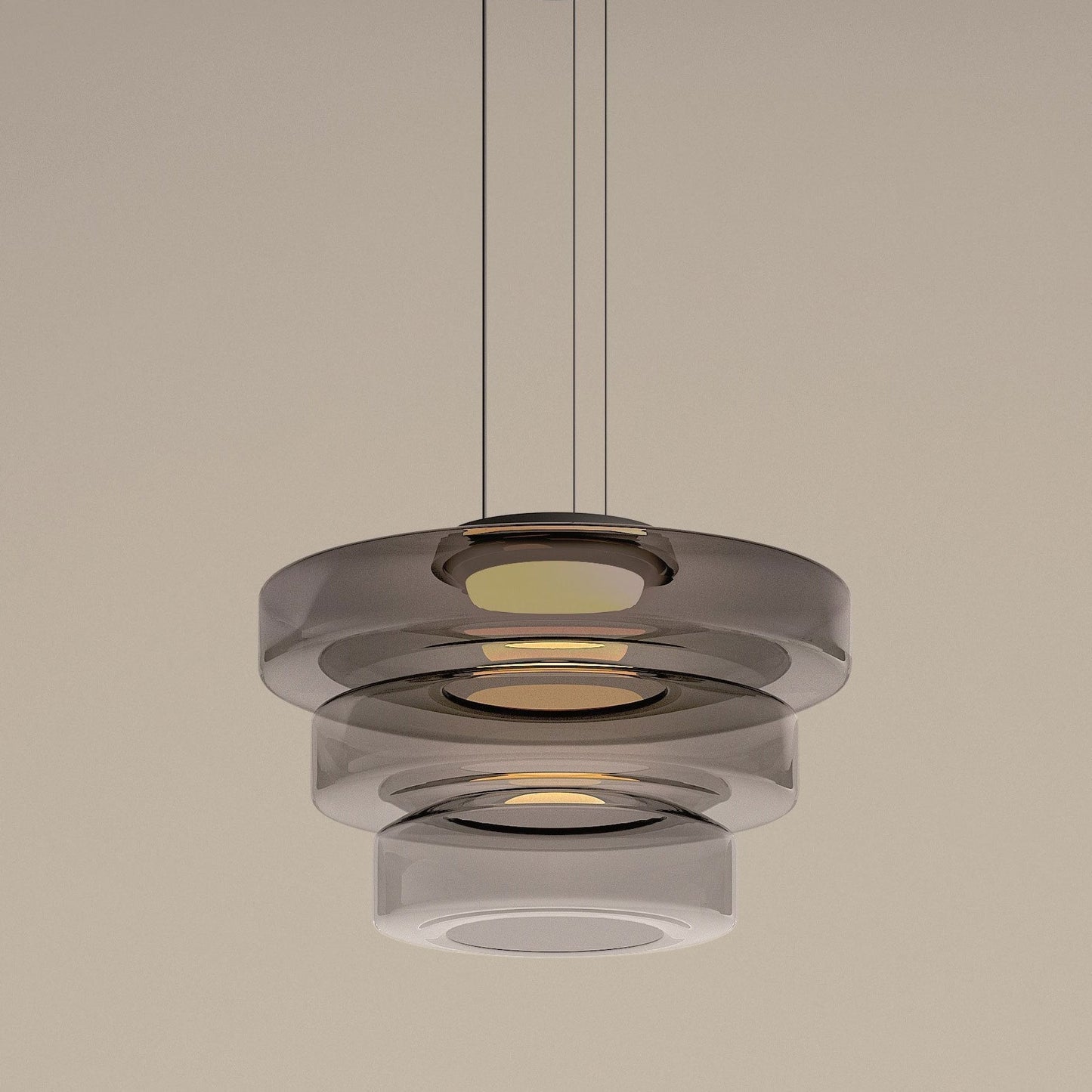 Glass Pendant Lamp Bauhaus Style Hanging