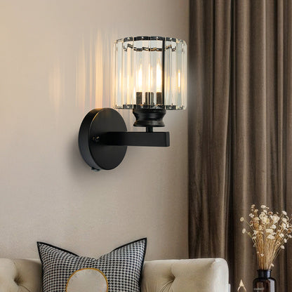 Crystal Wall Light Modern Glass & Iron