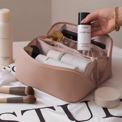 Makeup Bag Travel Organizer PU Shell