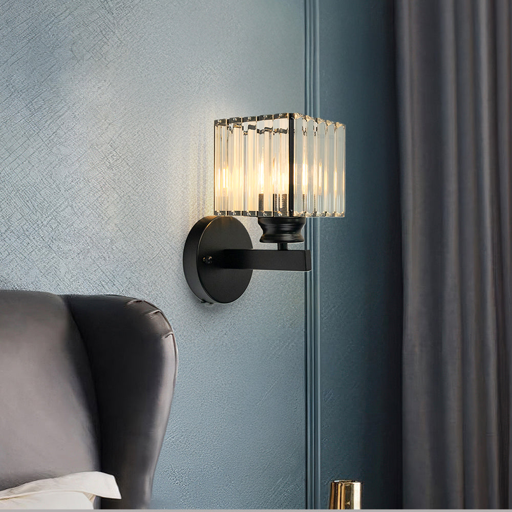 Crystal Wall Light Modern Glass & Iron