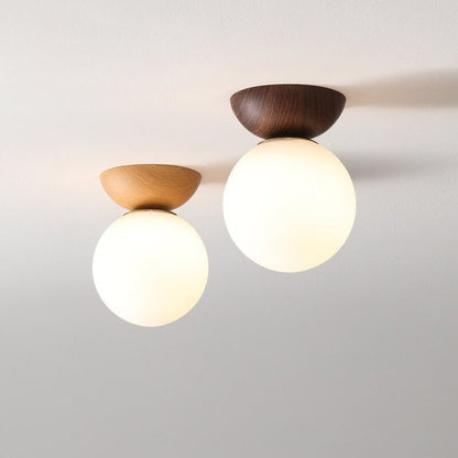 Japanese Style Ceiling Light Minimal Wood &