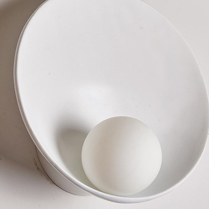 Modern Minimalist Round Wall Sconce Resin &