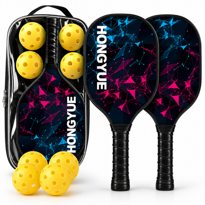 Pickleball Paddle Set Fiberglass Lightweight