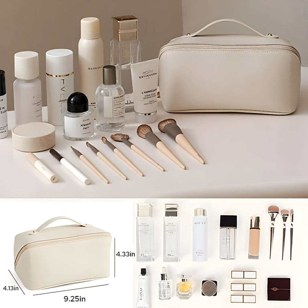 Makeup Bag Travel Organizer PU Shell