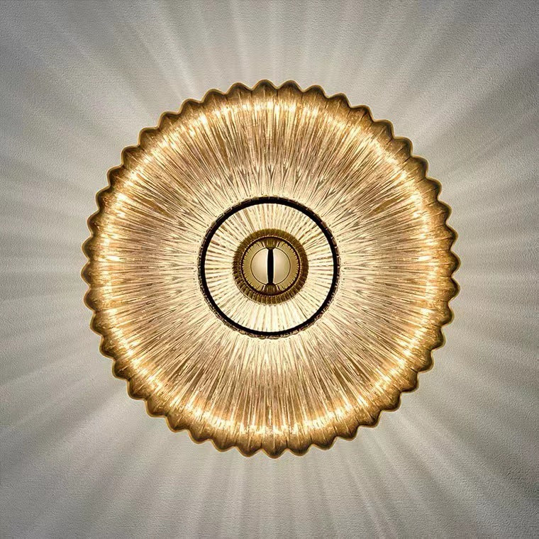 Nordic Vintage Glass Wall Sconce Striped