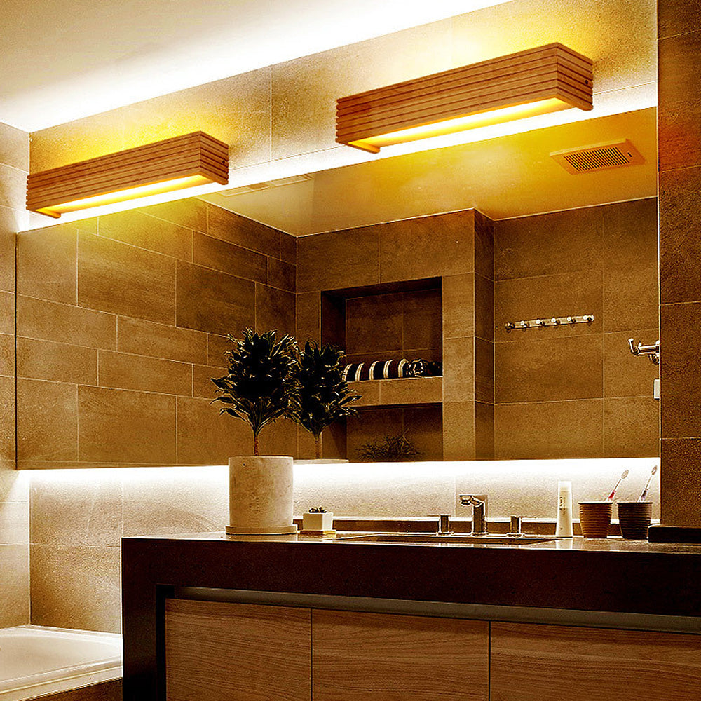 Modern Wooden LED Wall Lamp Minimalist