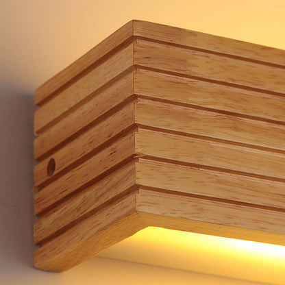 Modern Wooden LED Wall Lamp Minimalist
