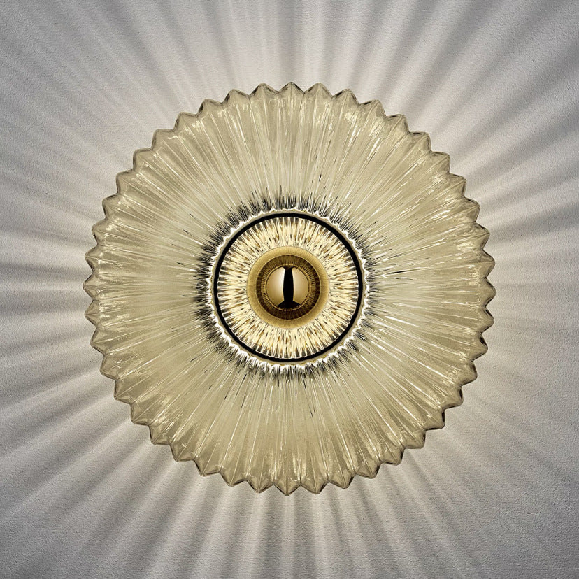 Nordic Vintage Glass Wall Sconce Striped