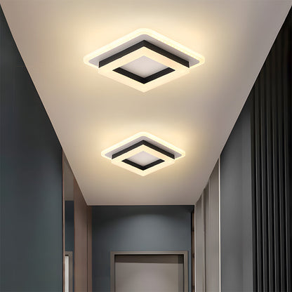 Square LED Ceiling Light Modern Flush Mount