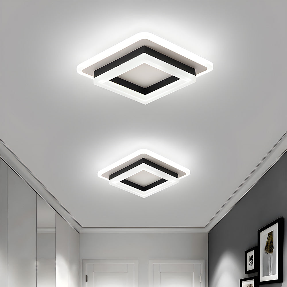 Square LED Ceiling Light Modern Flush Mount