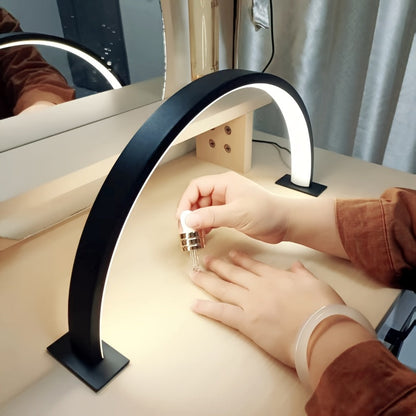 Crescent Moon LED Desk Lamp Adjustable USB