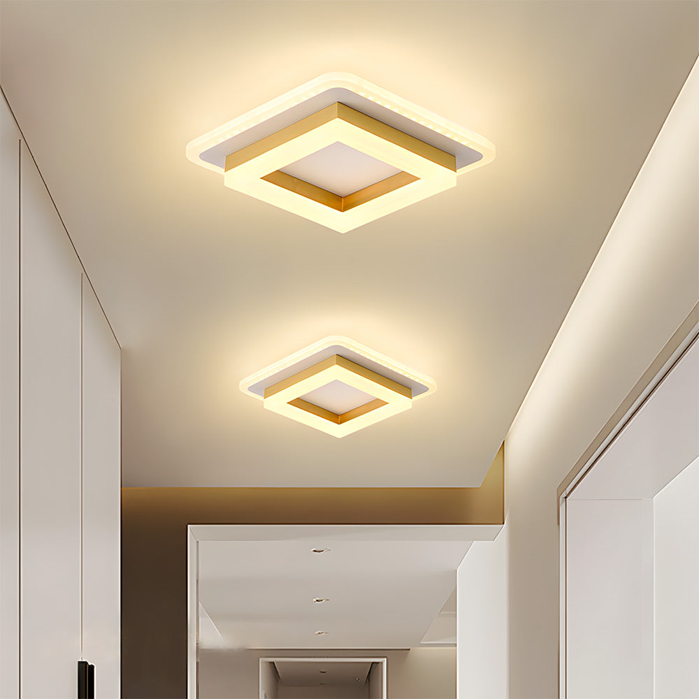 Square LED Ceiling Light Modern Flush Mount