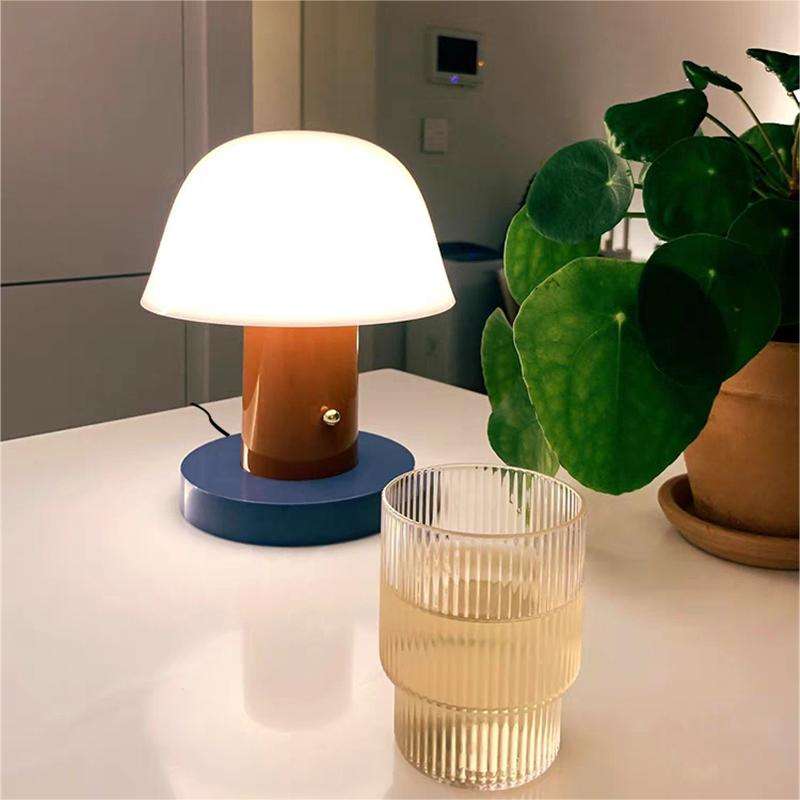 Mushroom Table Lamp Modern Rechargeable LED
