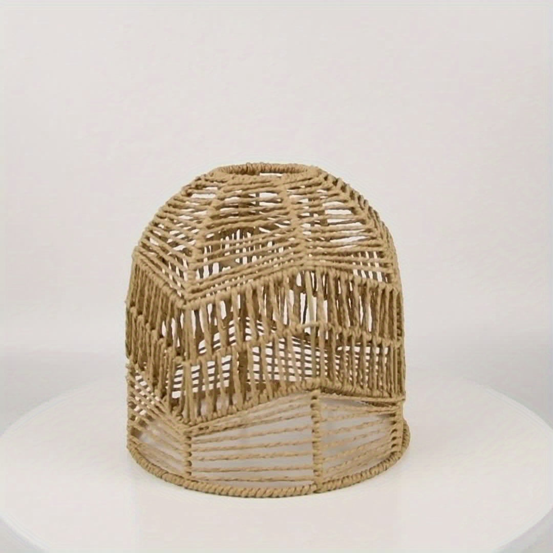 Handwoven Rope Pendant Shade Rustic