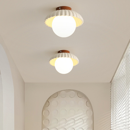 Iron Hallway Ceiling Light Modern Glass &