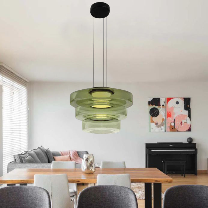 Glass Pendant Lamp Bauhaus Style Hanging