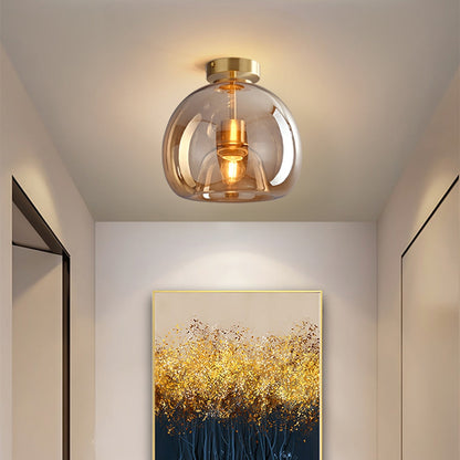 Vintage Bubble Glass Ceiling Light Retro