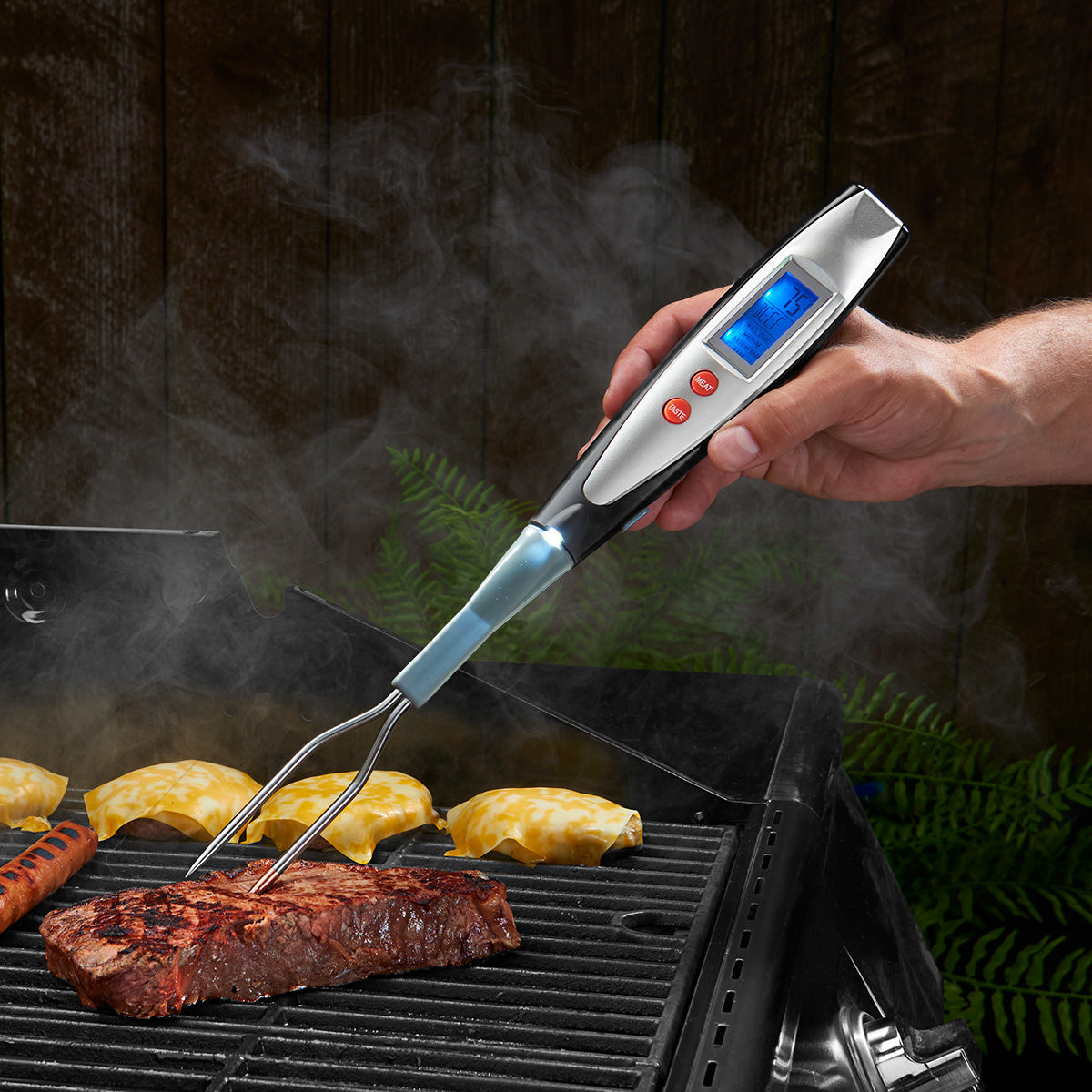 Thermometer BBQ Fork Digital Grill Probe
