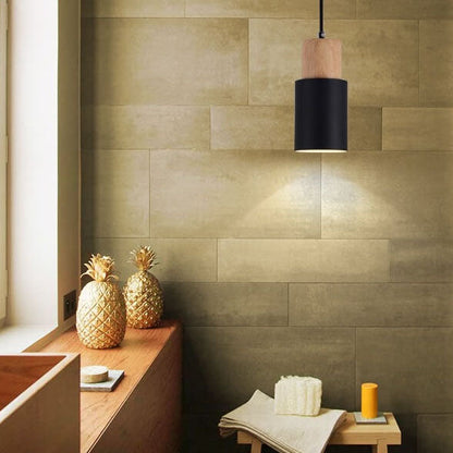 Nordic Macaron Cylinder Pendant Light Modern