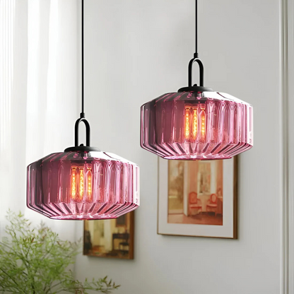 Mireta Glass Pendant Light Retro Coloured