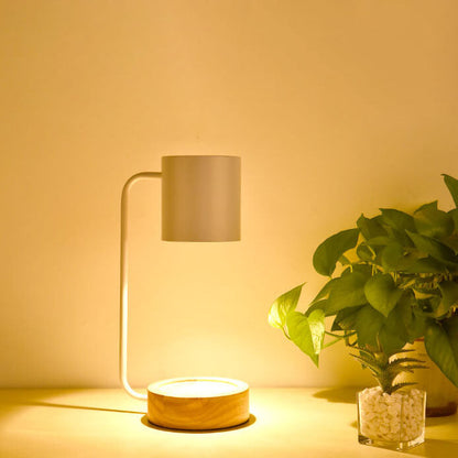 Japanese Minimalist Table Lamp Wood & Metal