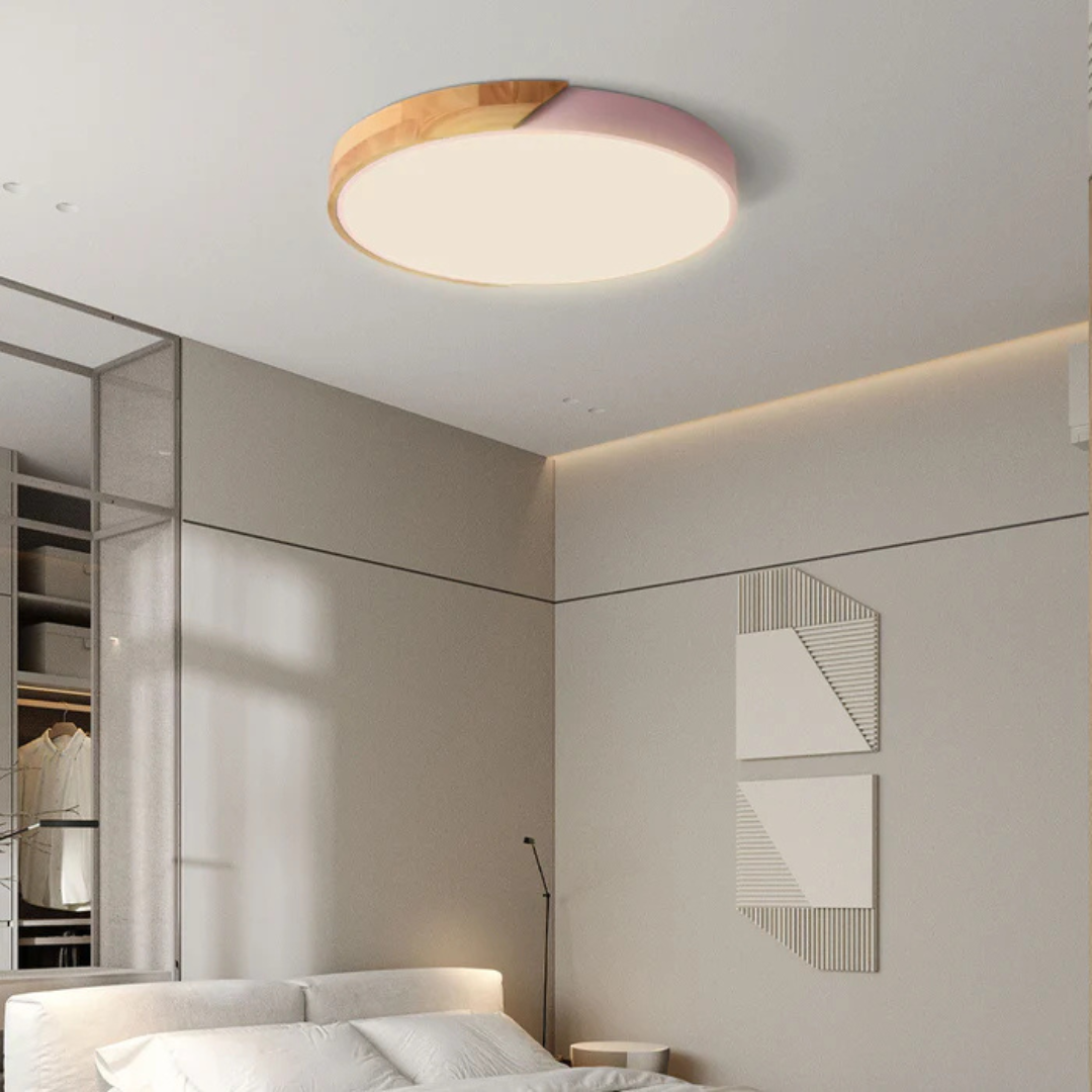 LED Ceiling Light Modern Nordic Wooden