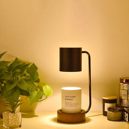 Japanese Minimalist Table Lamp Wood & Metal