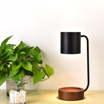 Japanese Minimalist Table Lamp Wood & Metal