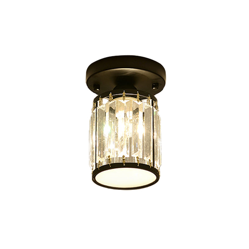 Crystal Foyer Ceiling Light Modern Semi