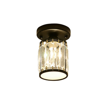 Crystal Foyer Ceiling Light Modern Semi