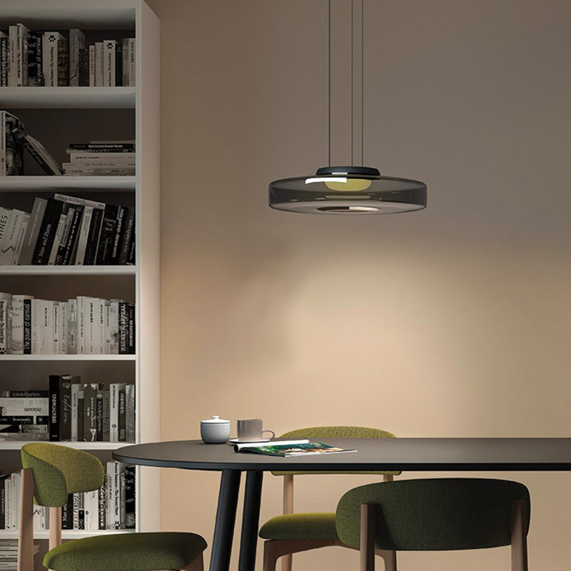 Glass Pendant Lamp Bauhaus Style Hanging
