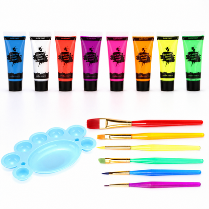 Glow Dark UV Body Paint Set Parties