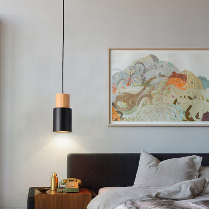 Nordic Macaron Cylinder Pendant Light Modern