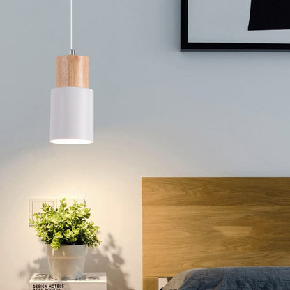 Nordic Macaron Cylinder Pendant Light Modern