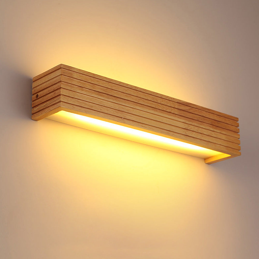Modern Wooden LED Wall Lamp Minimalist