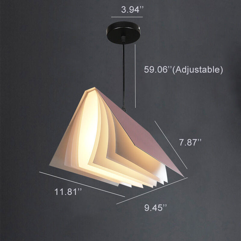 Flying Book Pendant Light Modern Book