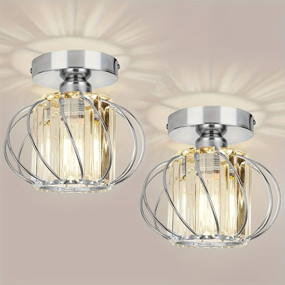 Modern Industrial Cage Ceiling Light Elegant