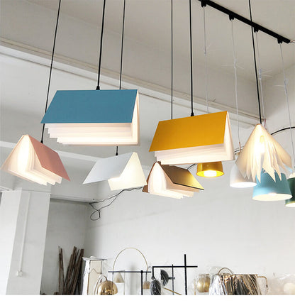 Flying Book Pendant Light Modern Book