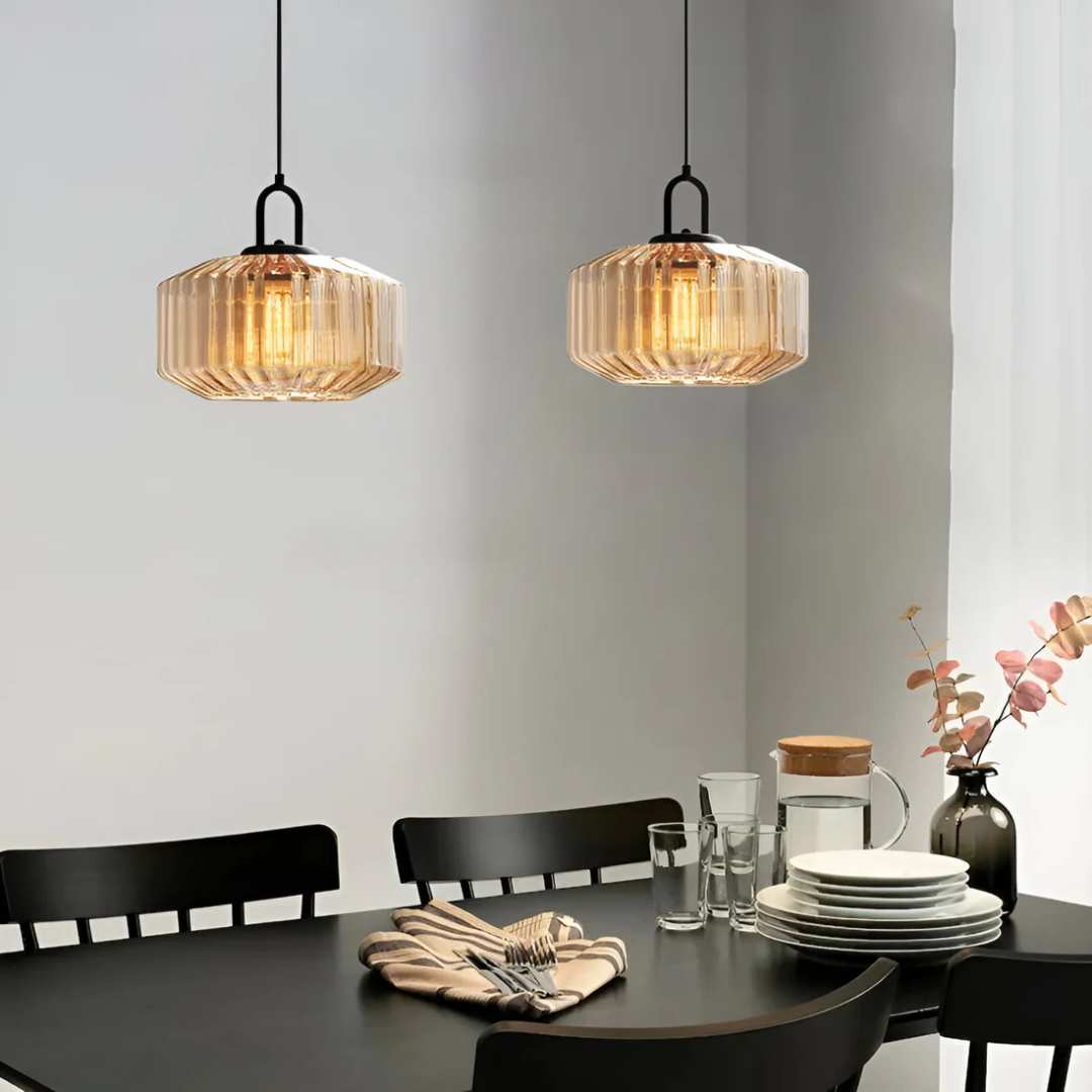 Mireta Glass Pendant Light Retro Coloured